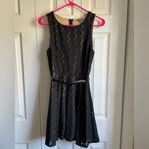 Lily Rose black sleeveless lace dress